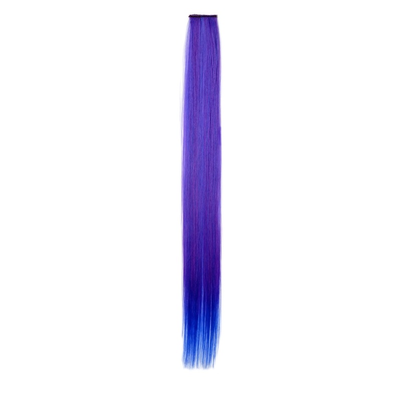 1 Clip-In Extension Strand Straight 45 cm Violet-Blue Mix YZF-P1S18-T2420TTF2517