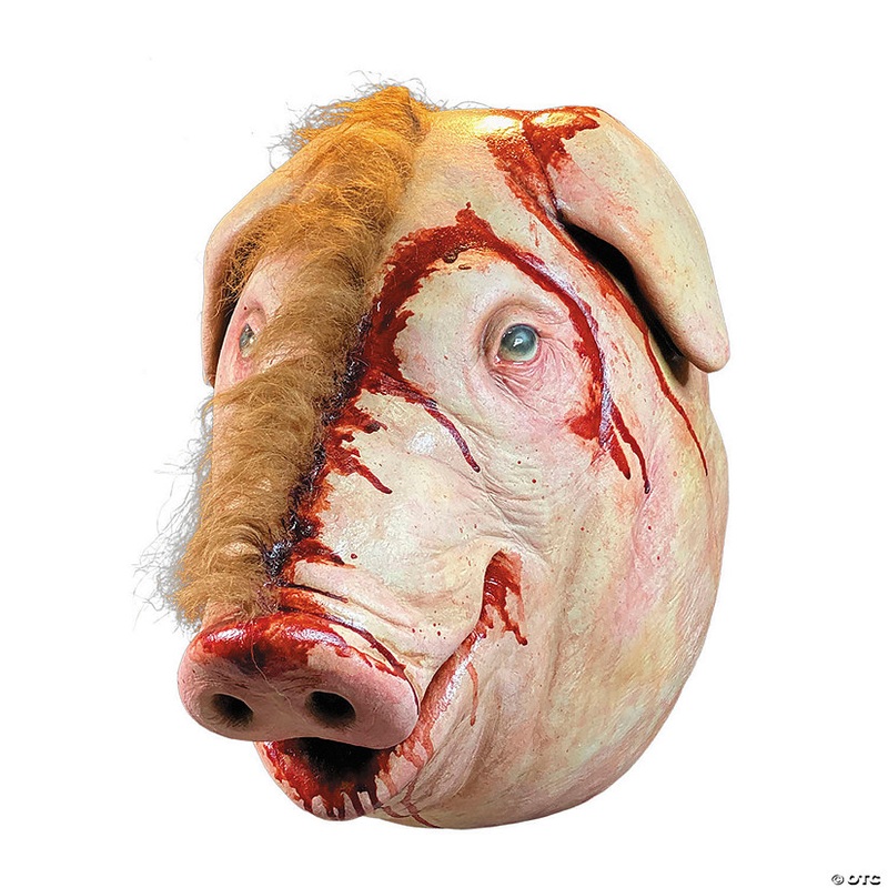 Adults Motel Hell Pig Overhead Latex Mask – One Size