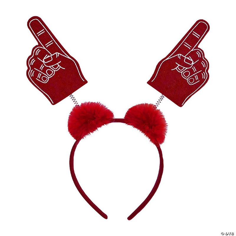 Beistle – #1 Hand Boppers w/Marabou – Red – 12 Pack