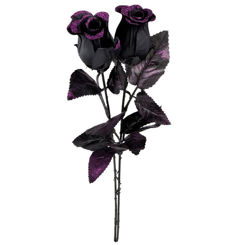 Black roses flowers decoration