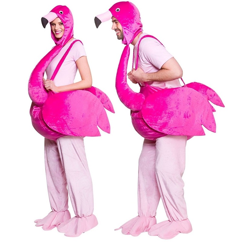 Funny flamingo costume for adults