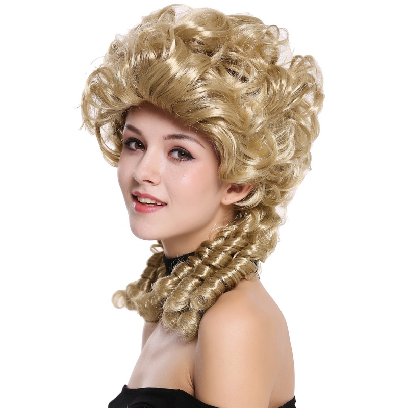 Lady Wig historic Baroque Victorian blonde noble spiral curls ringlets DH1009