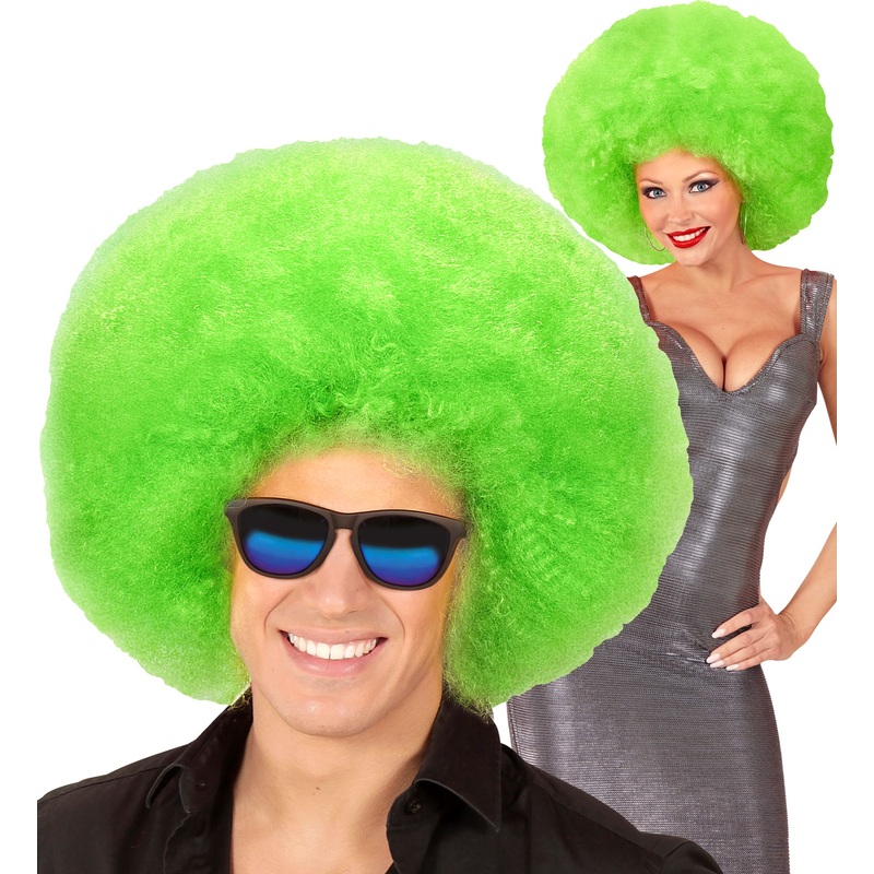 Oversized Afro Wig – Green