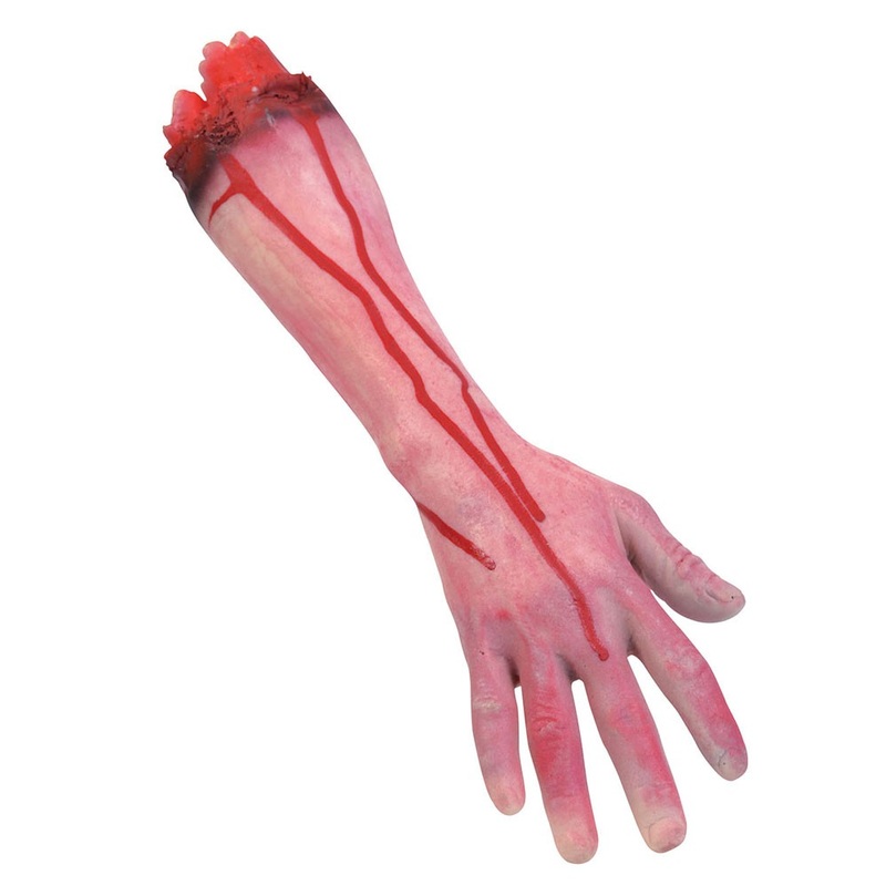 Severed bloody decoration arm
