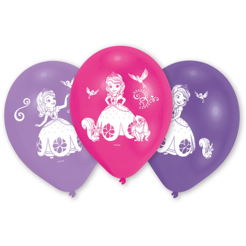 10 Princess Sofia the First Balloons 25cm