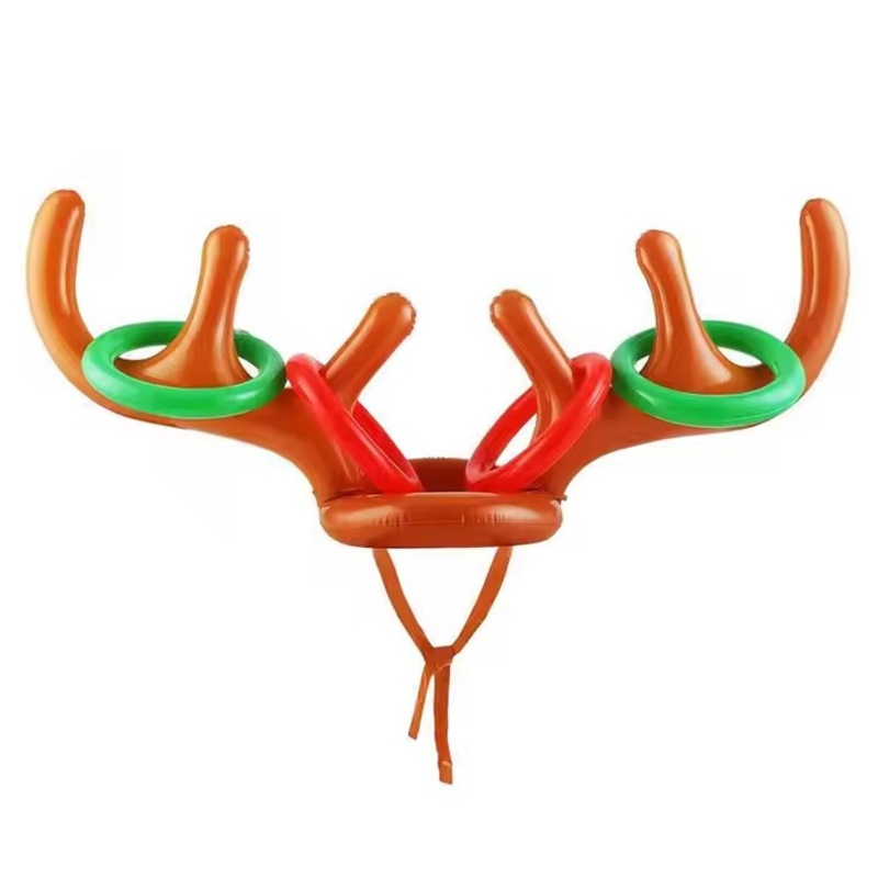 Custom Christmas Toys Set Outdoor Inflated Toys Decoration Inflatable Ring Tossing Game