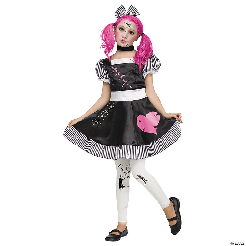 Girl’s Broken Doll Costume|SMALL