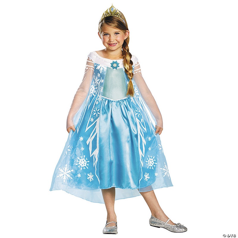 Girls Deluxe Disneys Frozen Elsa Costume