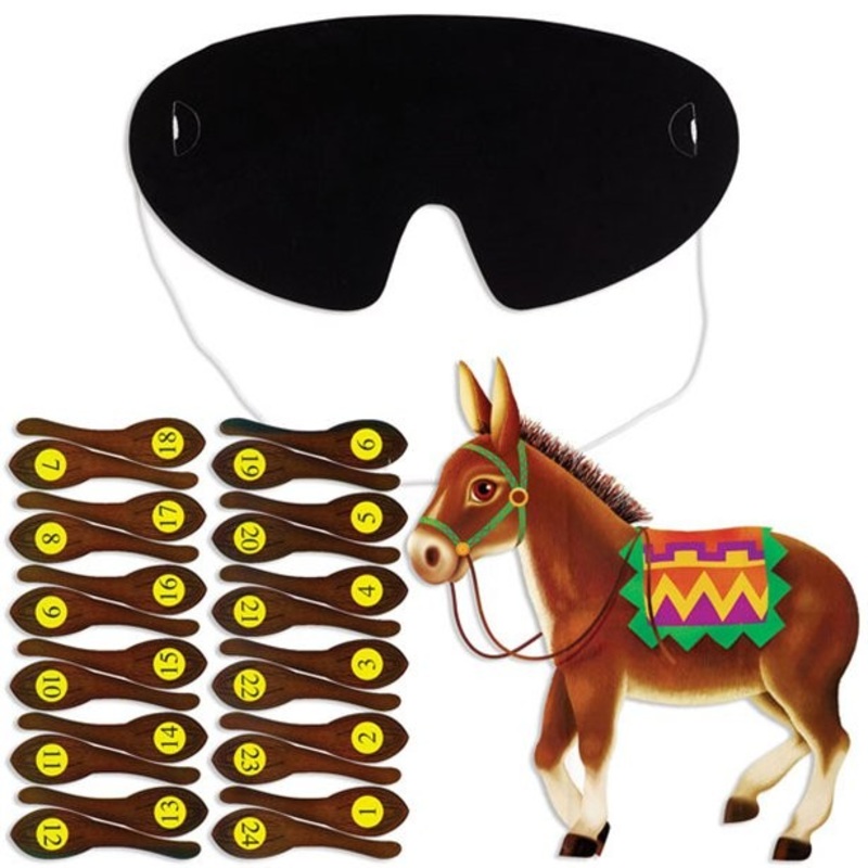 Pin the tail on the donkey party game