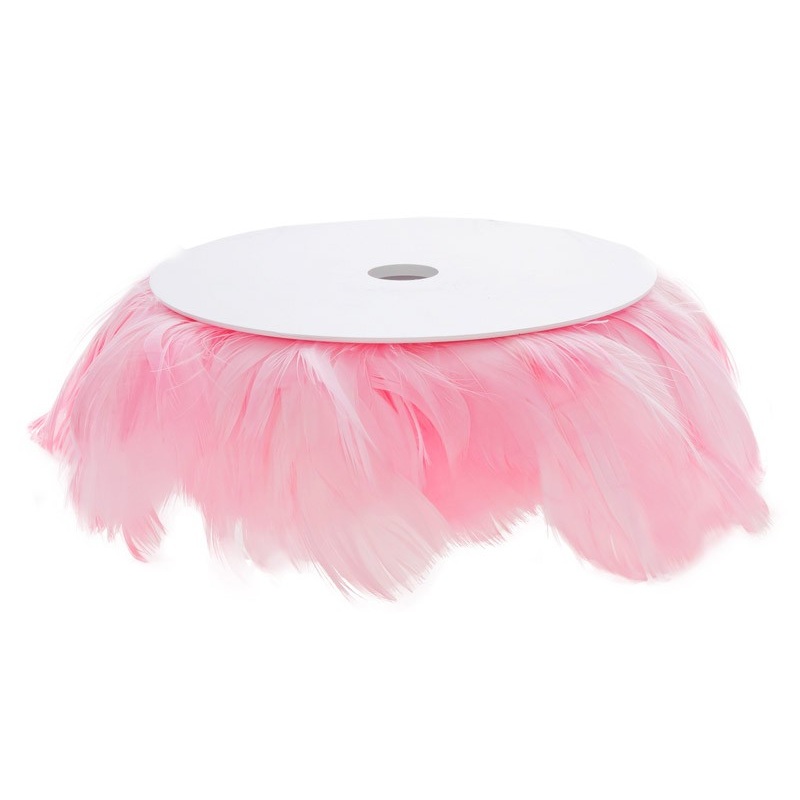 Pink feather garland 10m
