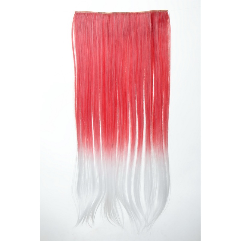 5 Clip-In Extension Straight Ombre Red White YZF-3179P-113/1001