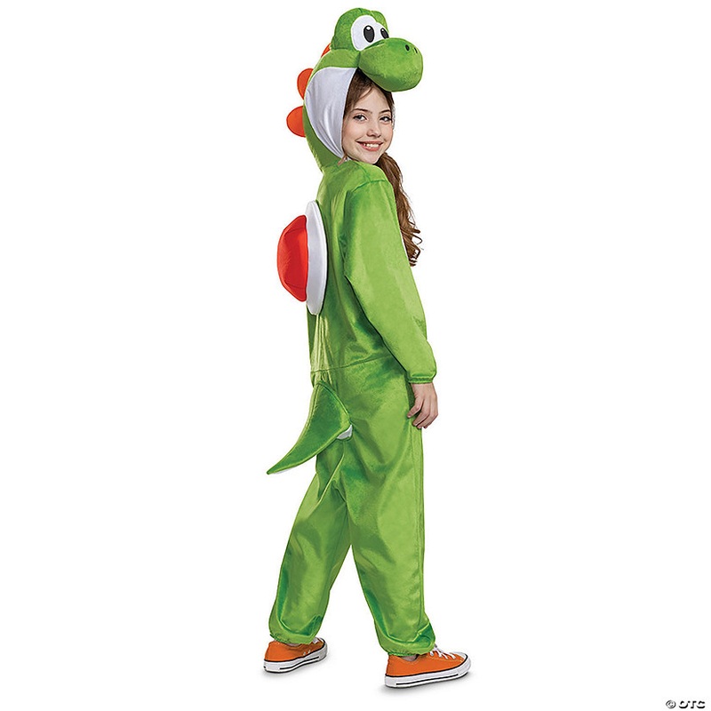 Kids Super Mario Bros. Yoshi Hooded Jumpsuit Costume