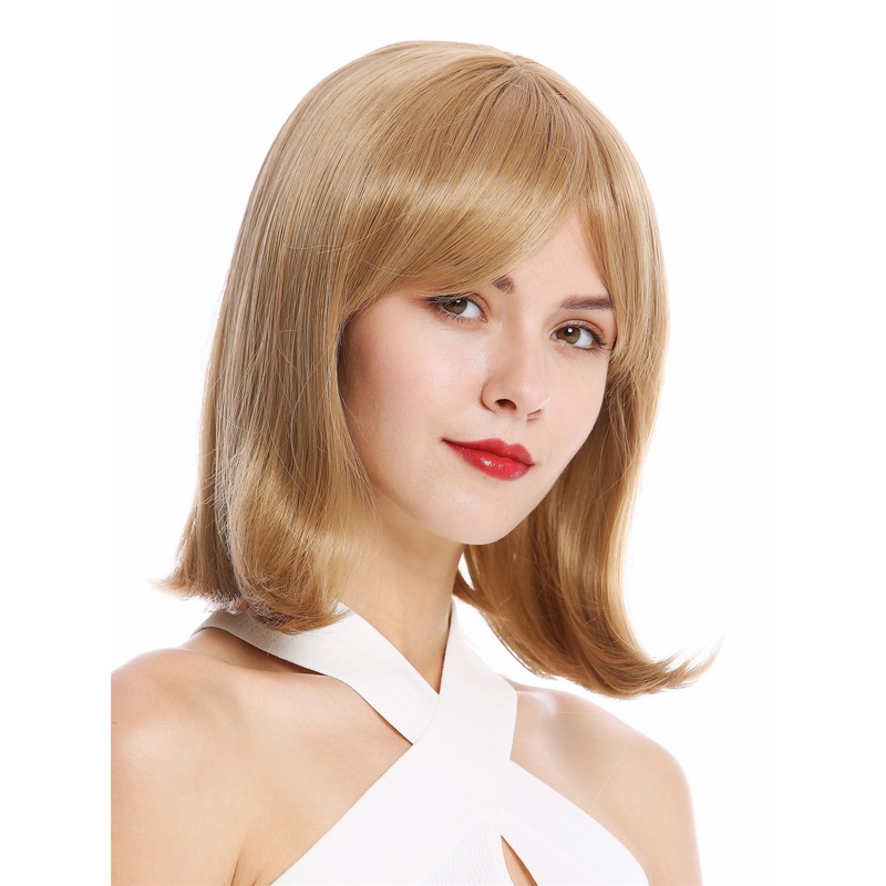 Lady Wig Bob Longbob shoulder-length curved tips mixed dark blond YZF-4357