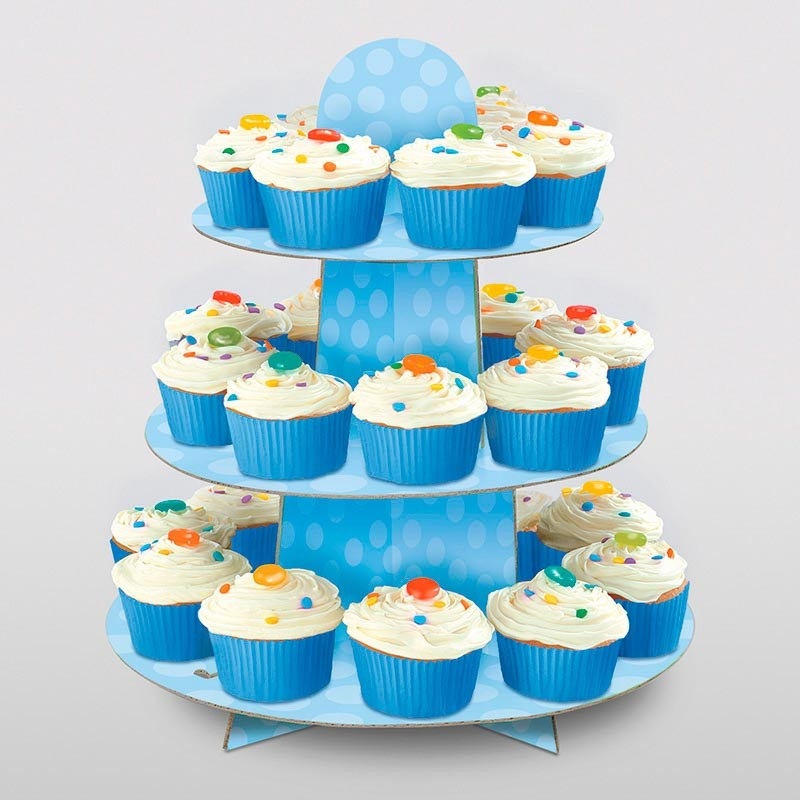 Sugar-sweet cupcake stand blue