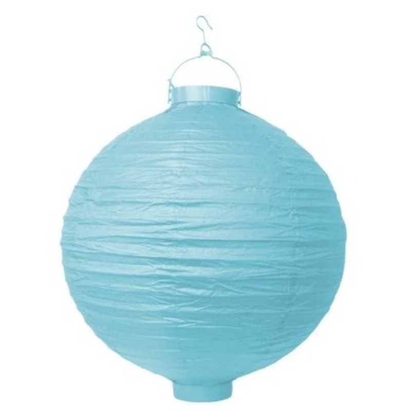 LED Lampion Summer Nights ice blue 20cm