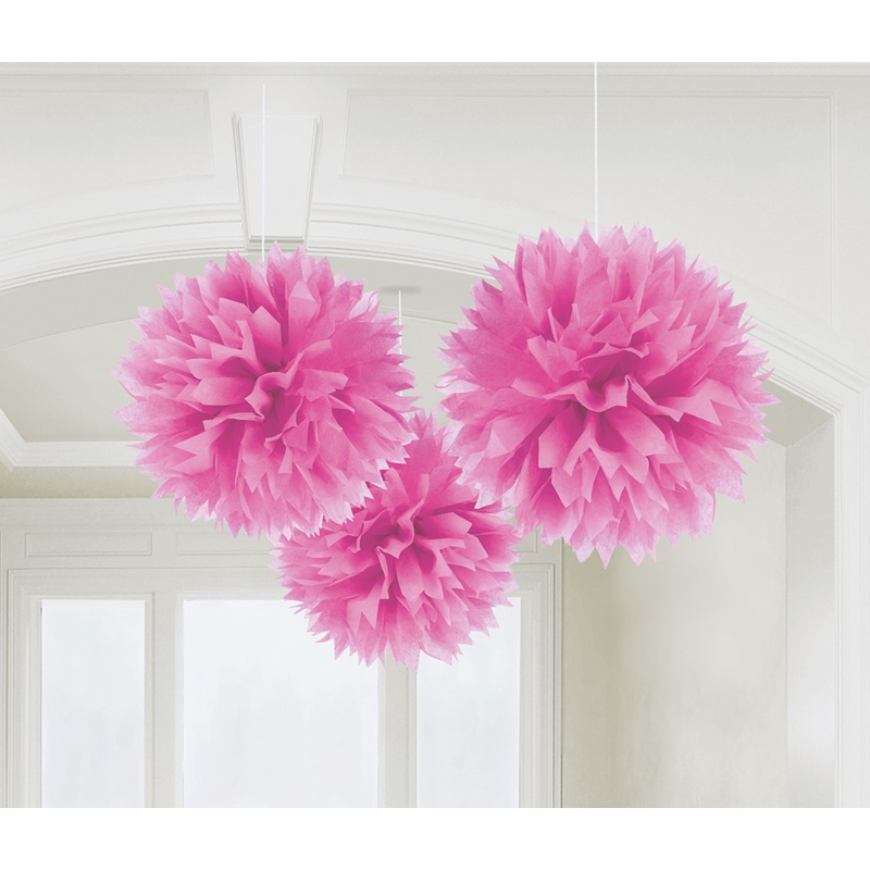 3 Romance pompoms pink