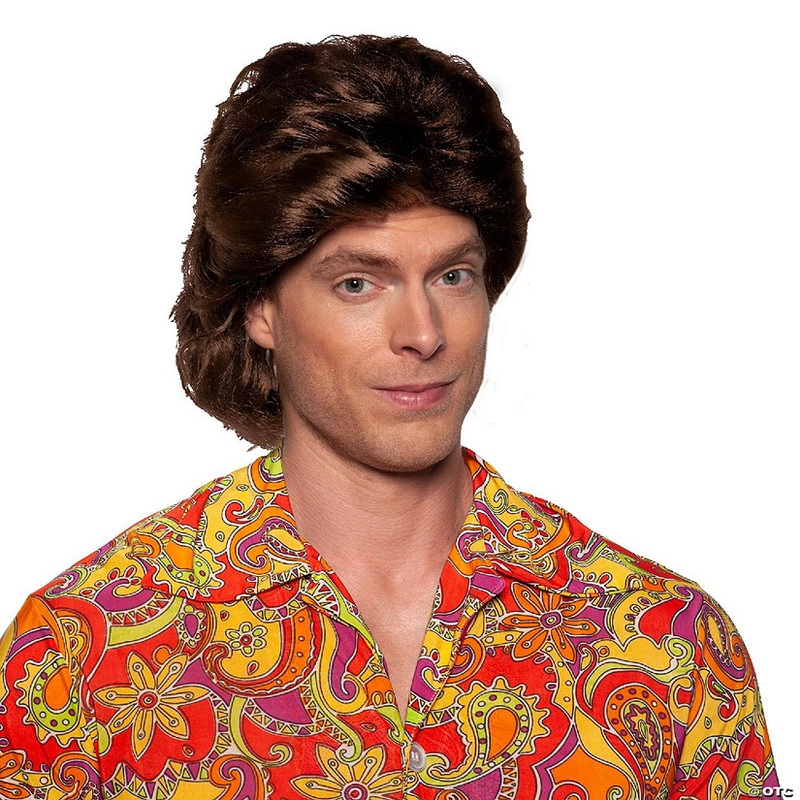 70’s Disco Adult Costume Wig  Brown