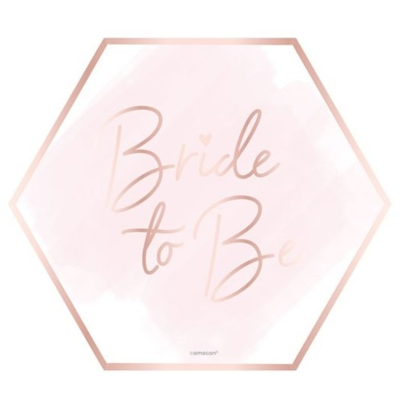 8 Shiny Bachelorette paper plates 18cm