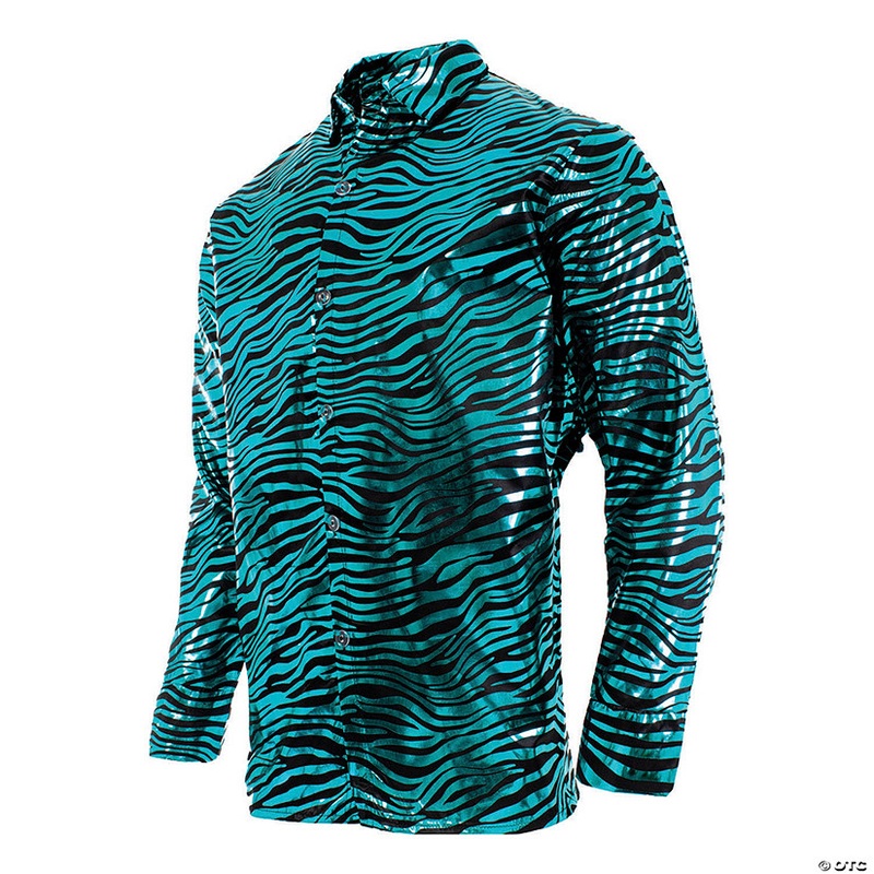 Adults Turquoise Tiger Shirt|OS|XXLRG14