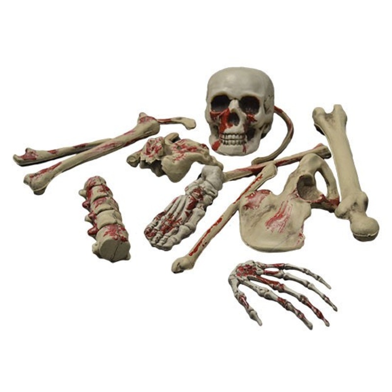 Bloody skeleton Halloween decoration 12 pieces