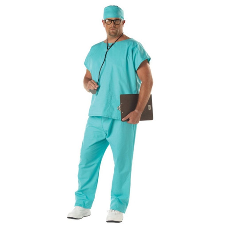 Doctor Scrubs Plus Size Adult Costume Medium