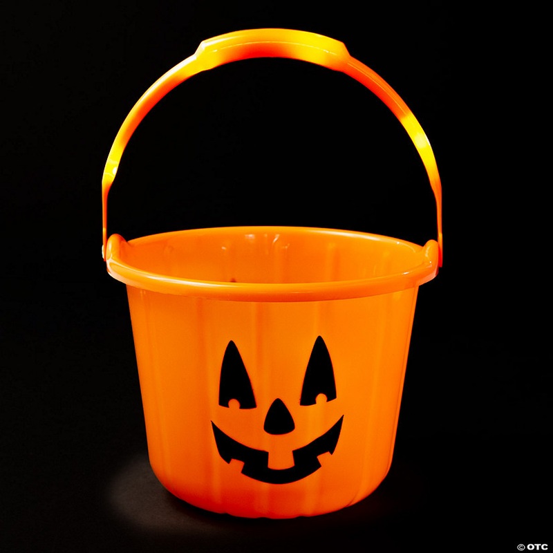 Light-Up Jack-O’-Lantern BPA-Free Plastic Trick-or-Treat Bucket