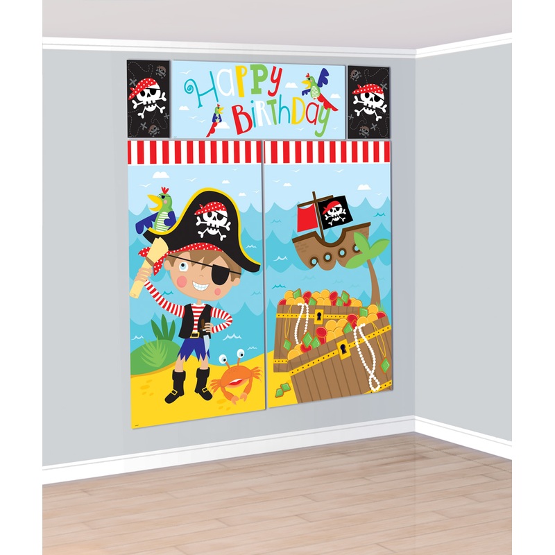 Little pirate Tommy XXL indoor wall backdrop 5 parts