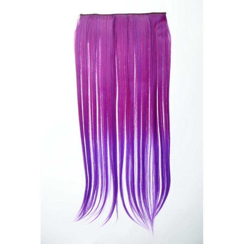 5 Clip-In Extension Smooth Ombre Purple Pink Neon Violet Mix YZF-3179P-T2356TT3533