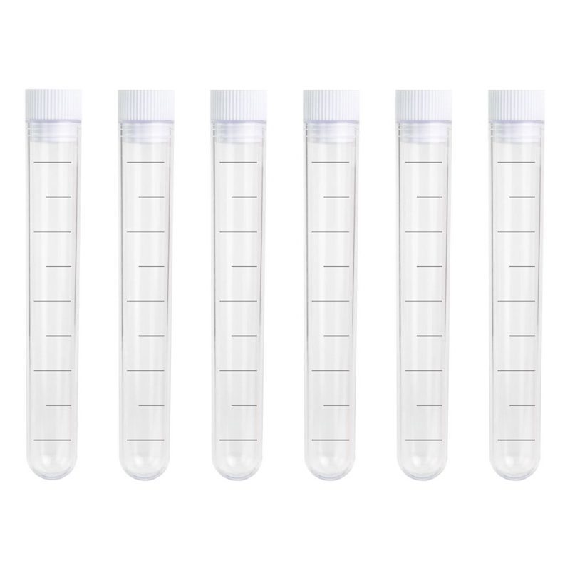 6 mini-shot test tubes for filling 13ml