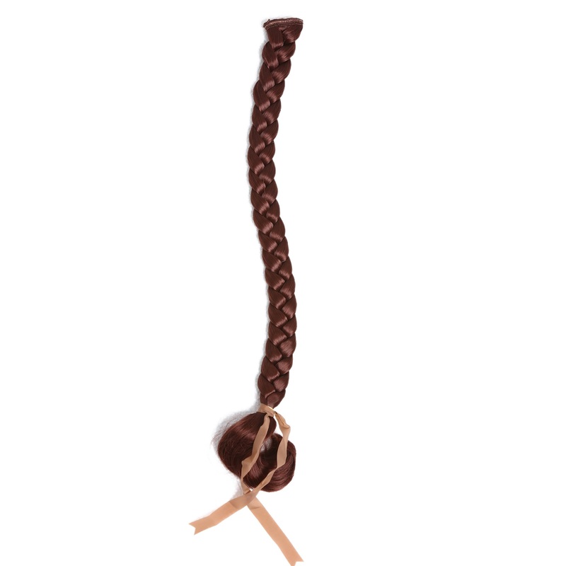 Braided Plait Hairpiece plaited Clip-in Hair Extension long dark auburn SA101