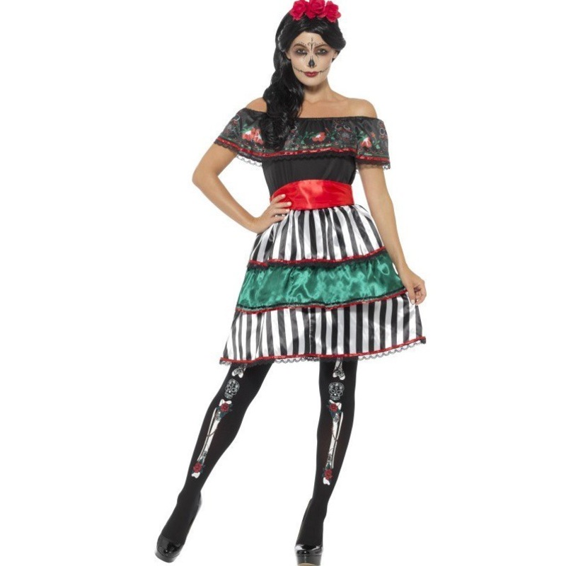 Day of the Dead Senorita Doll Costume – Plus Size