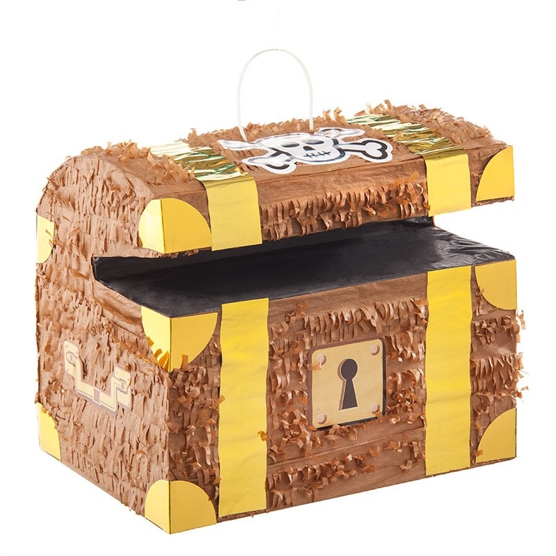 Mysterious pirate treasure chest pinata