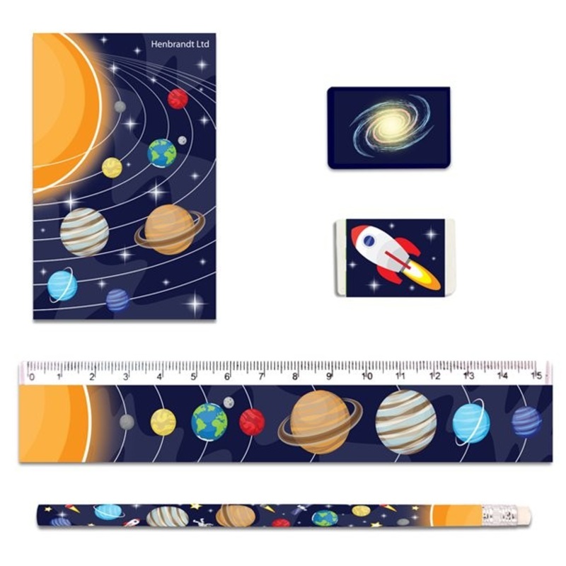 Space writing set 5 pieces