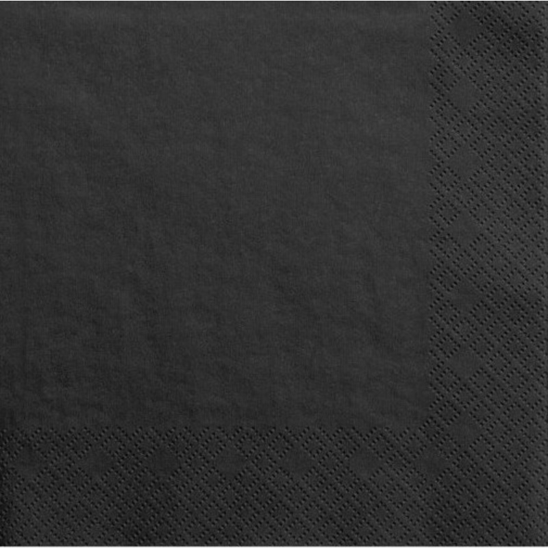 20 napkins Scarlett black 33cm