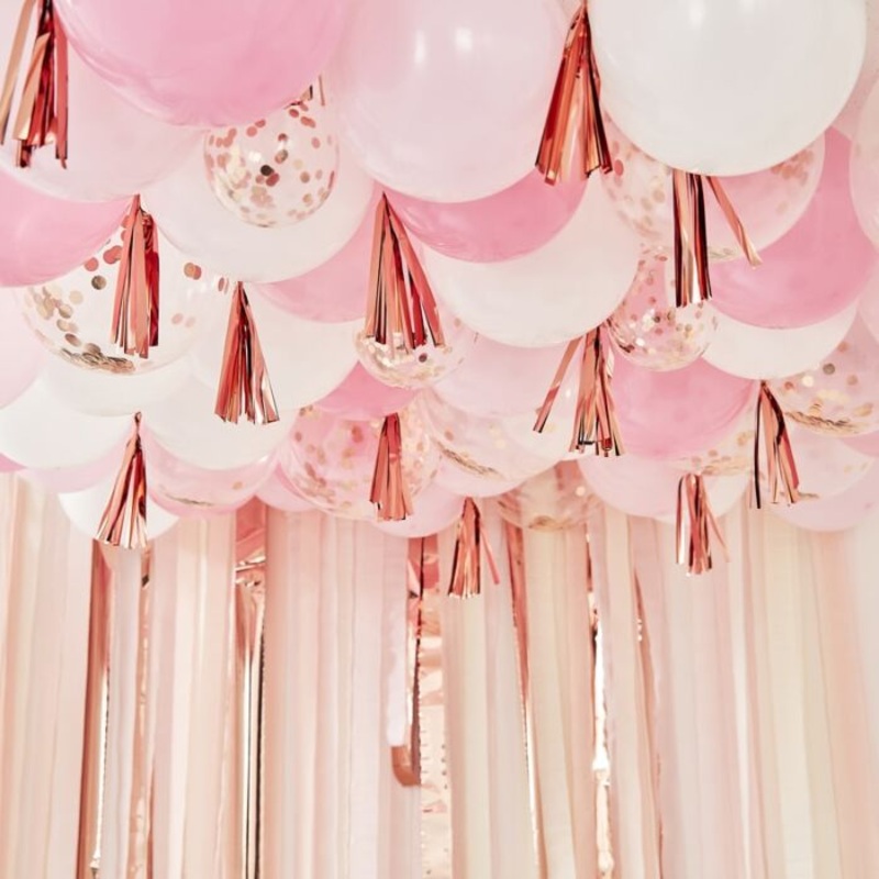 Balloon decoration set for the ceiling, 179 pieces