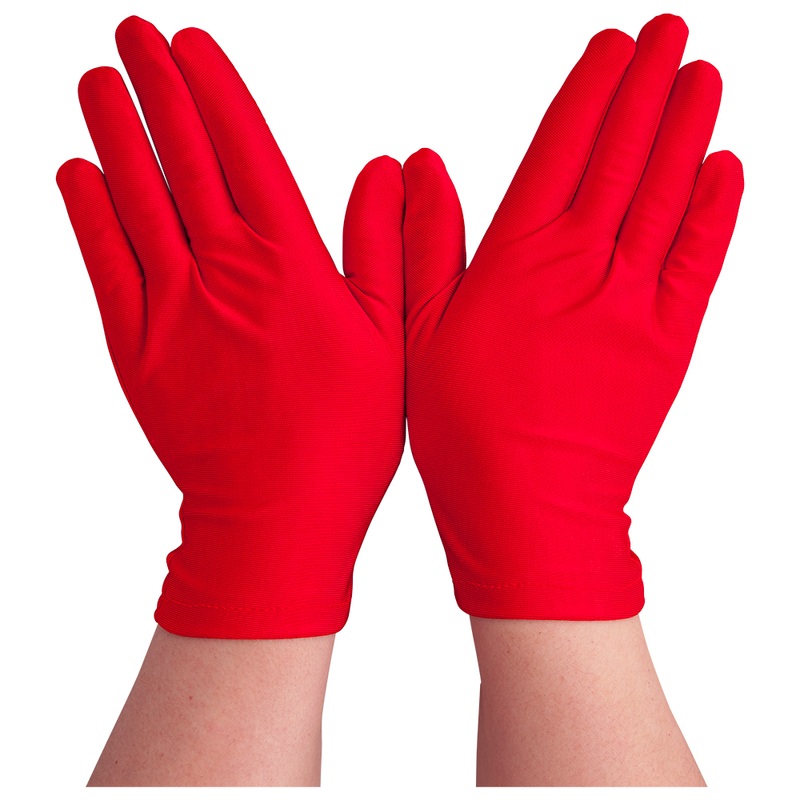 Ladies Short Gloves – Red