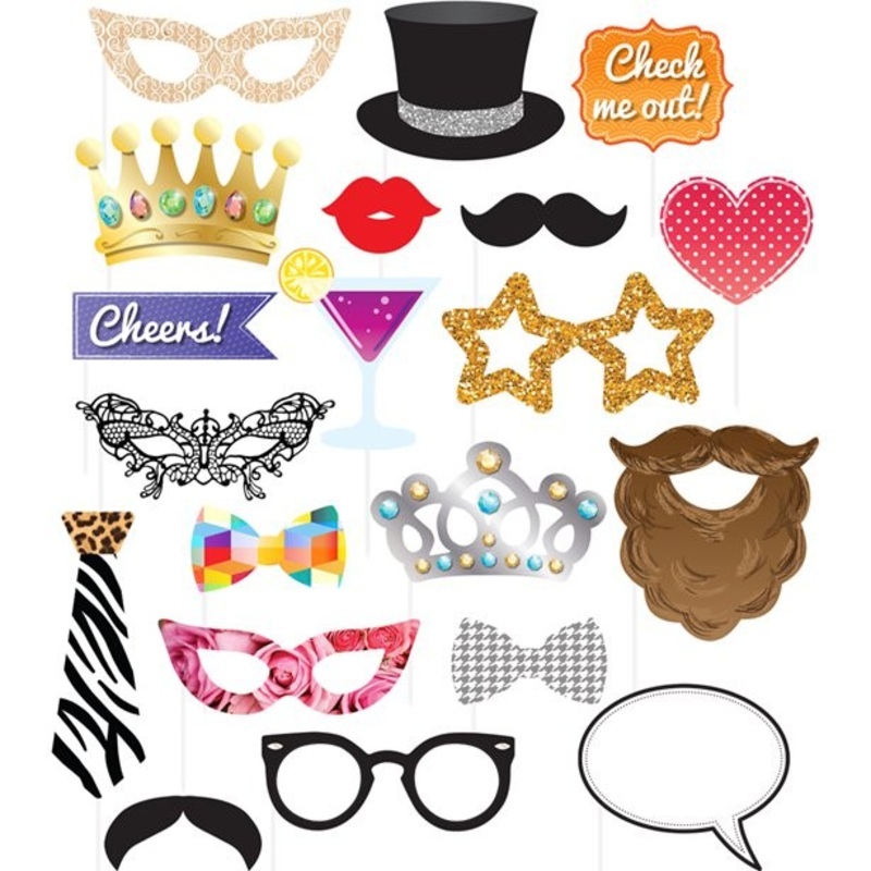 Party Animals Photo Booth Props 20 Pcs.