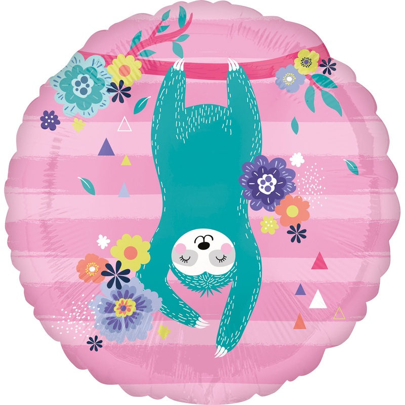 Yogi sloth foil balloon 45cm