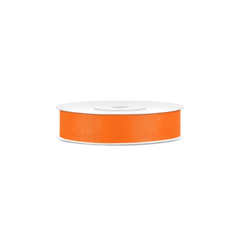 25m wide grosgrain ribbon in orange