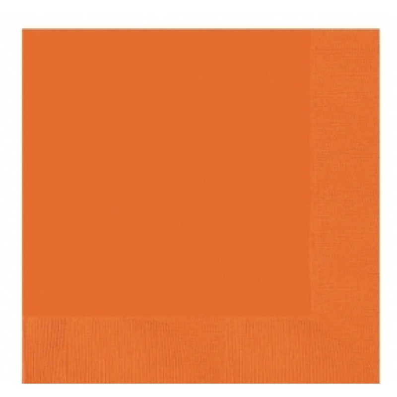50 party napkins 33cm orange