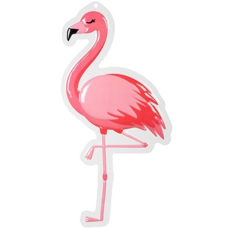 Party flamingo wall decoration 50 x 30cm