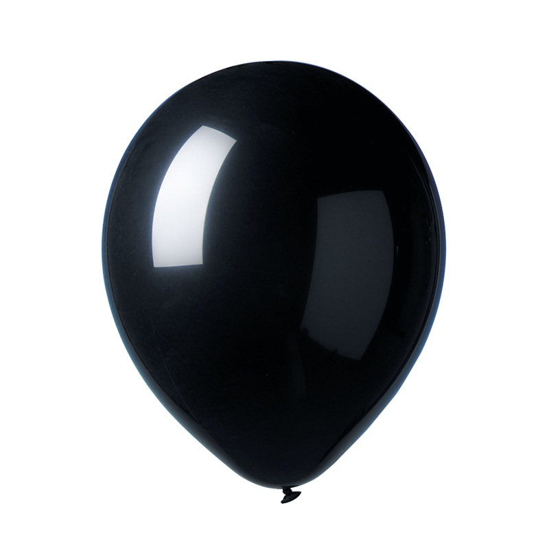 12 party balloons Madrid black 30cm