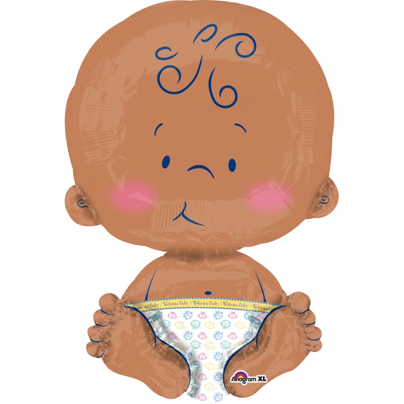 Foil balloon cute baby sitting XL