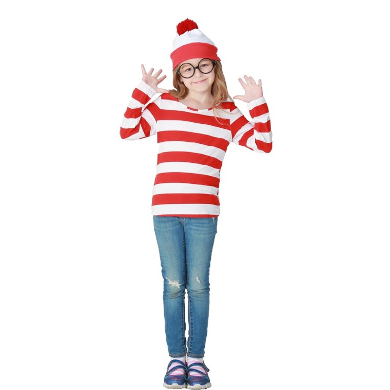 Red and White Striped Character Costume – Kids