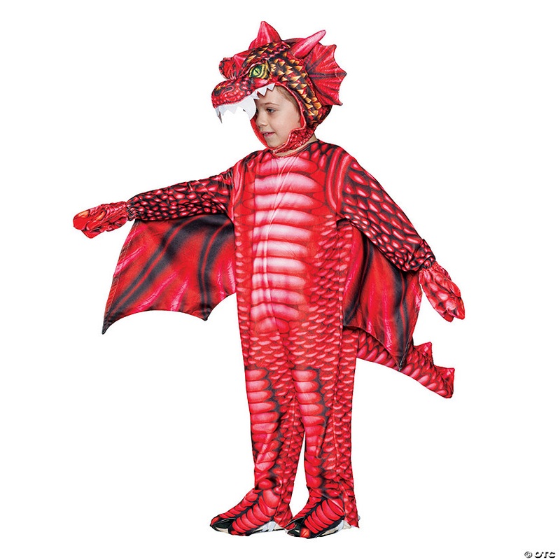 Toddler Red Dragon Printed|TOD4T|TOD 2T-4T