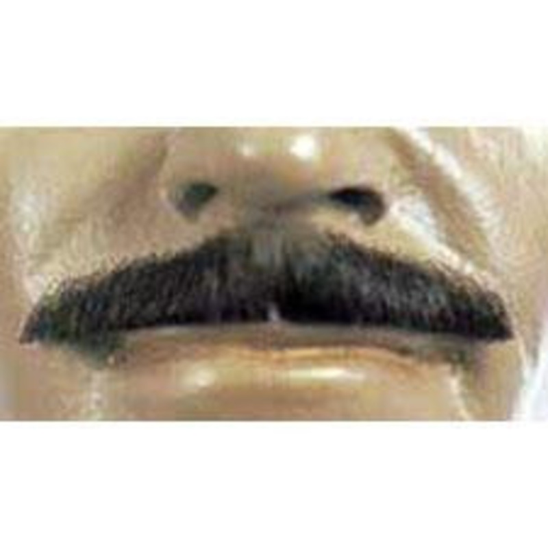 Moustache Monsieur Human Hair Black