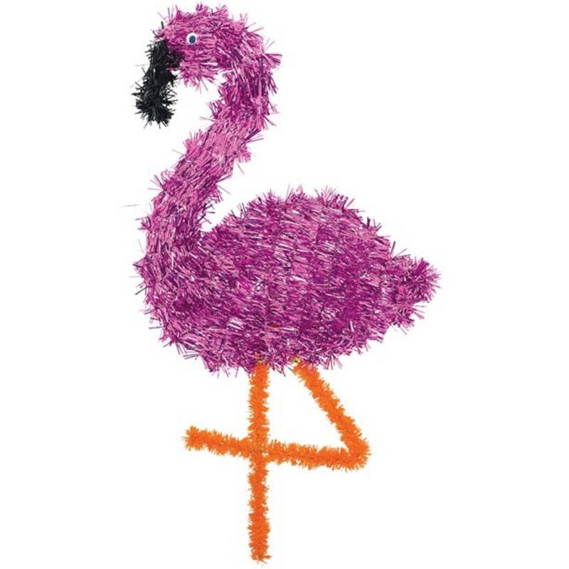 Tinsel flamingo 48cm