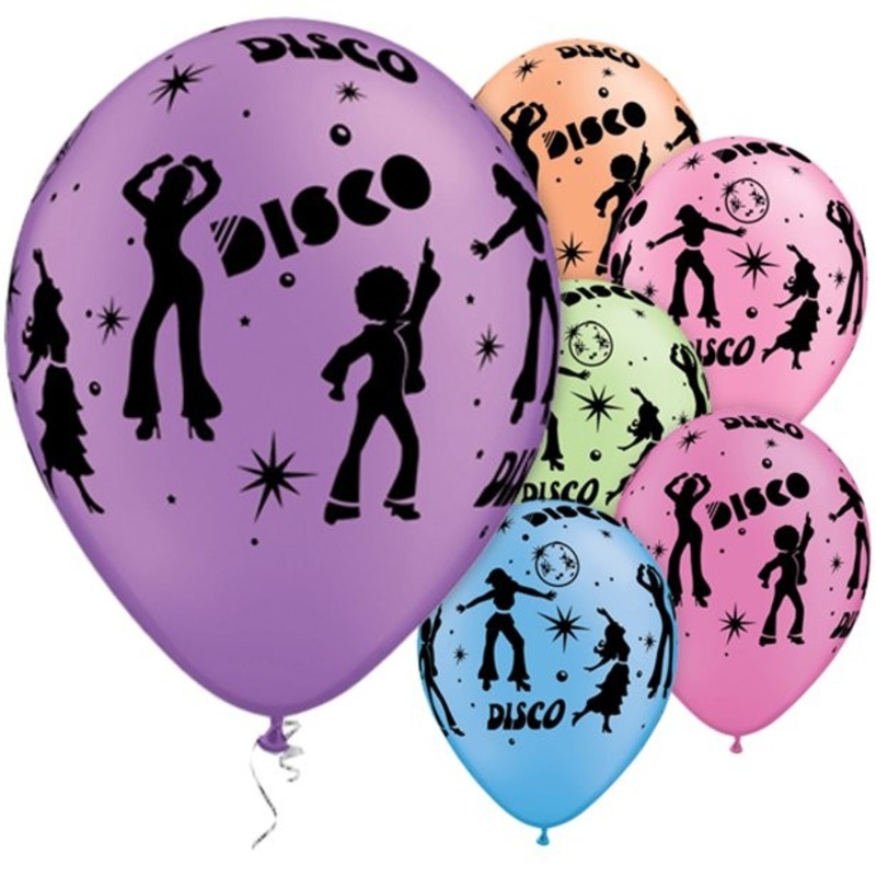 25 disco boom balloons 28cm