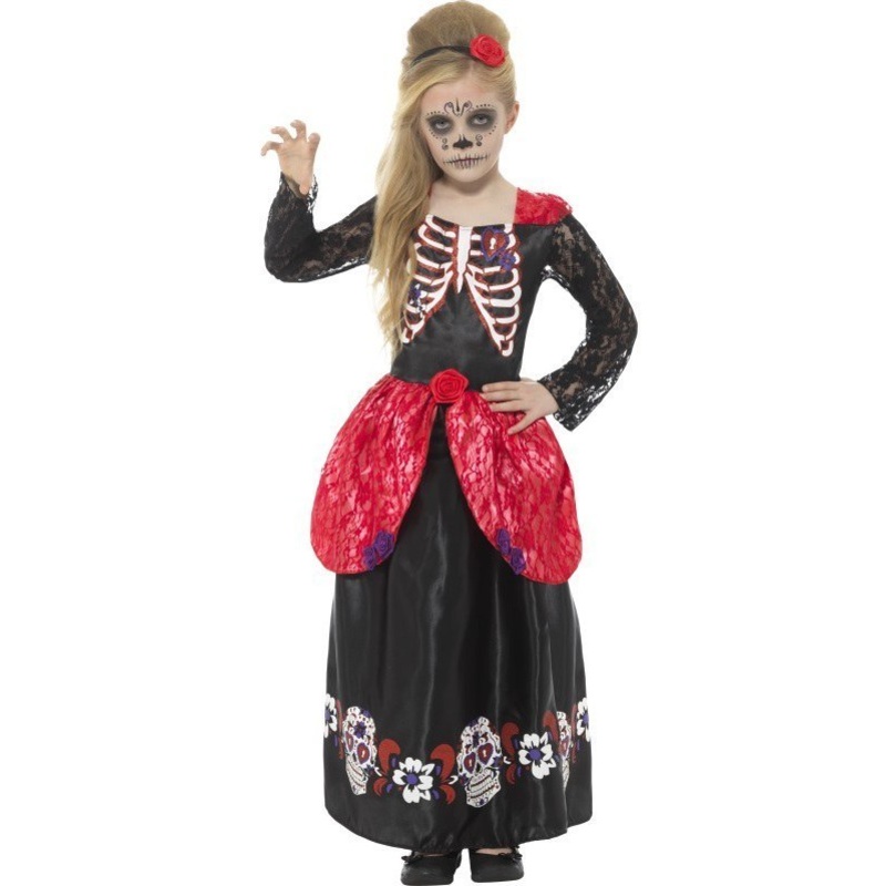 Deluxe Day of the Dead Girl Costume – Tween
