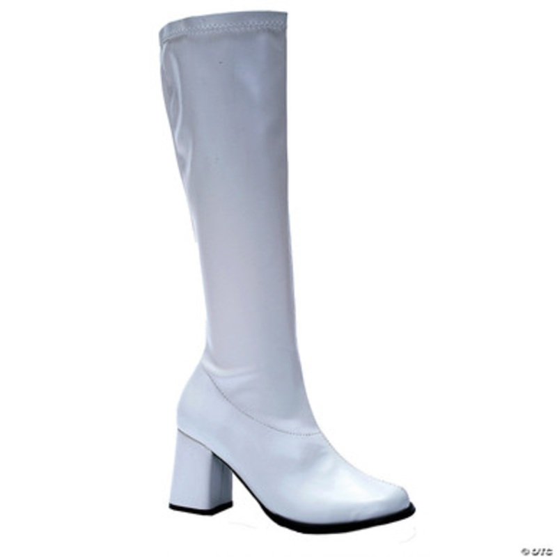 Go Go Boots White Adult 5|5|6|7|8|9|10|11|12|13|14
